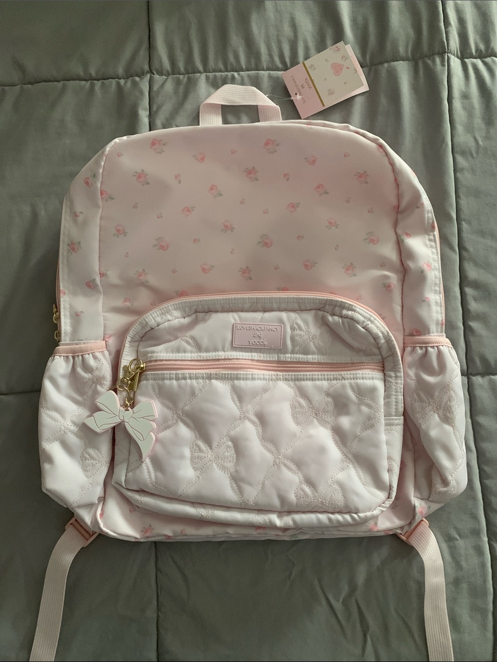 NWT LoveShackFancy x Target pink floral backpack